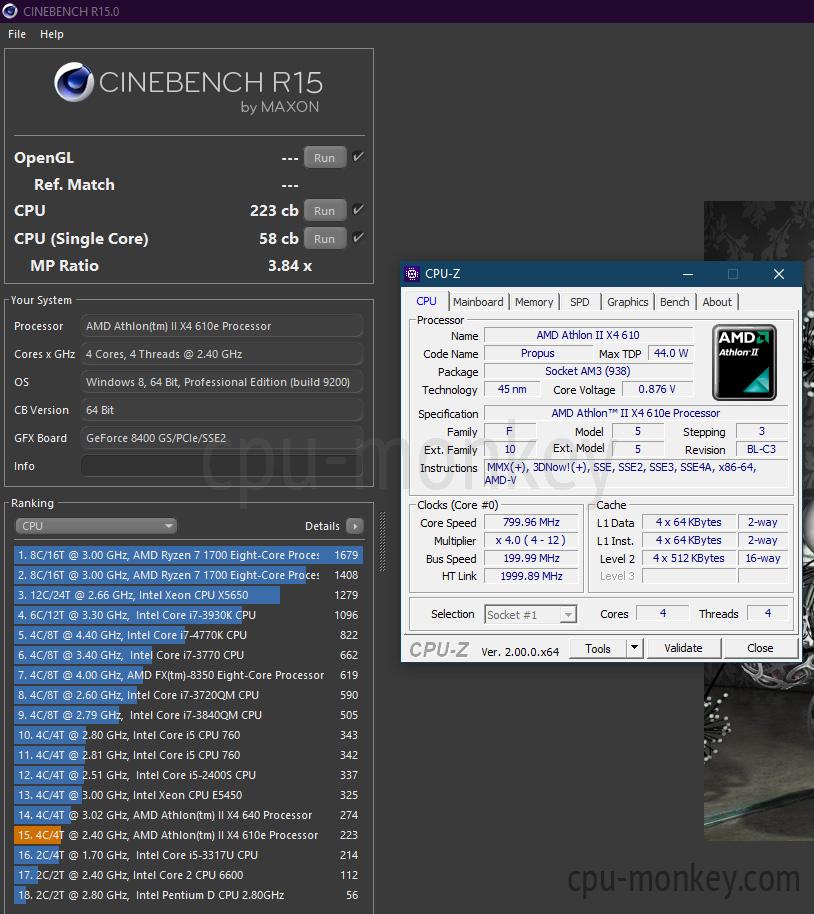 Amd athlon deals ii x4 610e