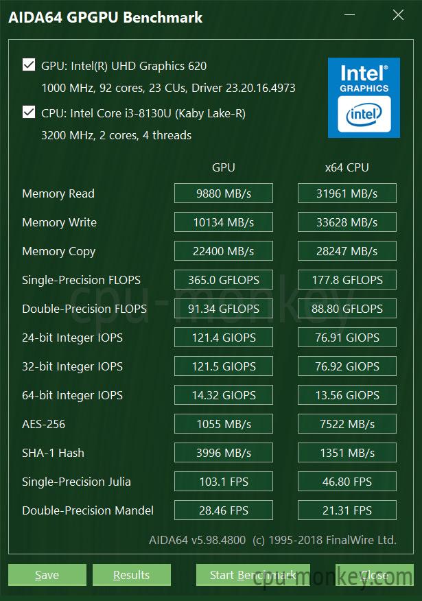 Intel Core i3-8130U and specs