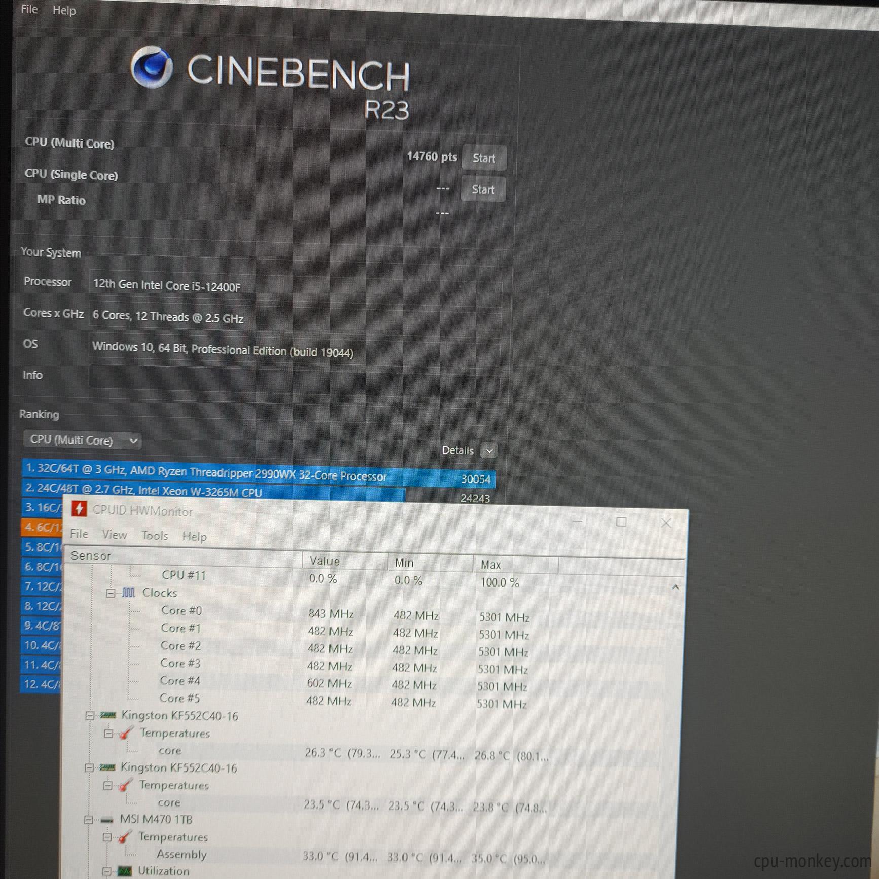 Intel Core i5-12400F Benchmark, Test and specs