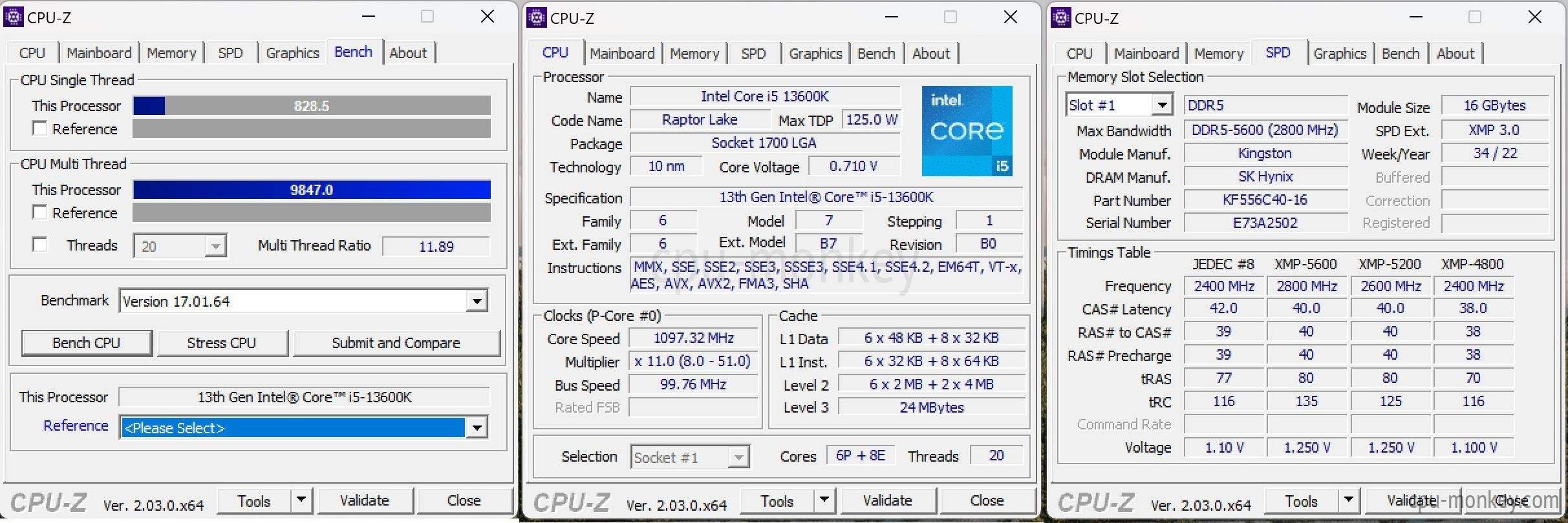 Intel Core i5-13600KF Benchmark, Test and specs