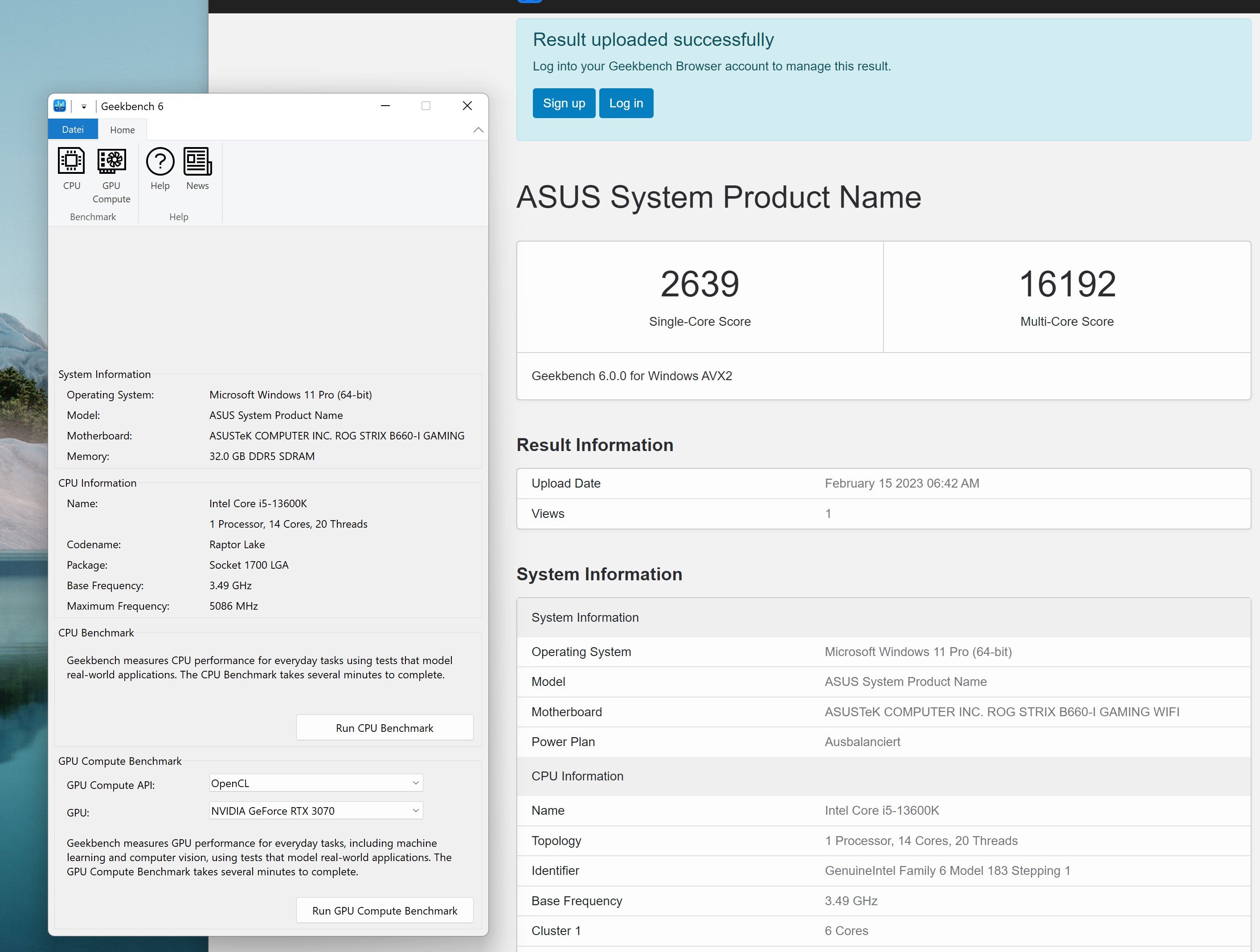 Geekbench 6 - Cross-Platform Benchmark